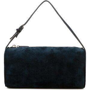 women Navy Suede Leather Smal Crossbody Hobo Shoulder Bag with Adjustable strap